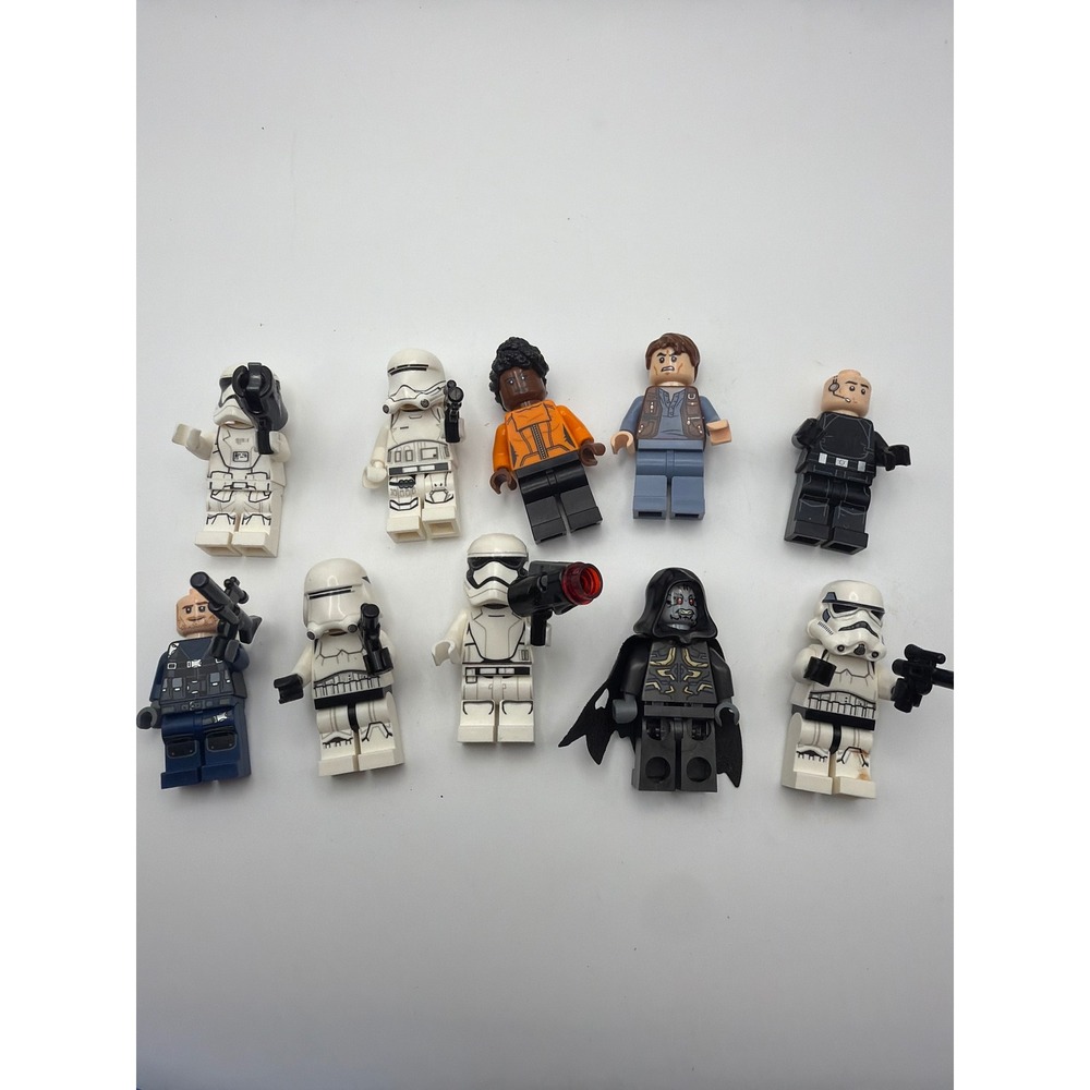 Lego Star Wars Minifigure Lot Stormtroopers Han Solo Jannah Sith 10 Figures